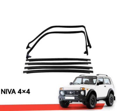 Side window seals Lada Niva 4x4 21213, 21214 (set L/R) - Image 1 of 4