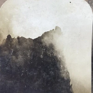 Tarjeta estereográfica vintage de Pompeya Actividad volcánica en el Vesubio 1904 - Imagen 1 de 6