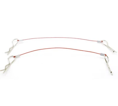 100mm 165mm Alloy Metal Steel Body Shell Body Clip Lanyard For 1/10 1/8 RC Car - Image 1 of 4