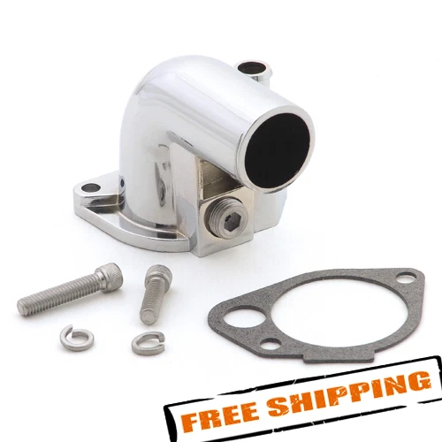 Cuello de agua cromado Mr. Gasket 9713 para Ford 302/351W 1979-1997 Foto 1 de 4