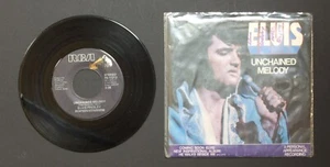 ELVIS 45 rpm UNCHAINED MELODY / SOFTLY, AS I LEAVE YOU with picture sleeve - Imagen 1 de 5