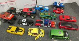 14 Sports Cars Beetle Monster Truck Transformer Optimus Semi Trailer Camaro LOT - Picture 1 of 9