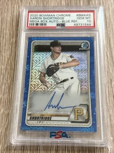 Bowman 2020 cromo Aaron Shortridge azul ref. AUTO/150 PSA GEM MT 10 - Imagen 1 de 2