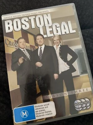 BOSTON LEGAL - SEASON THREE 3, 6 x DVD SET Complete Third Season FREE POST VGC - image 1 of 4