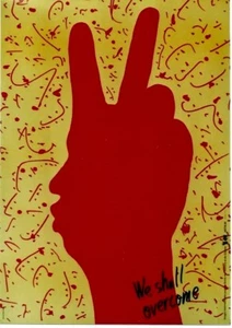 Póster original vintage PROPAGANDA DE DERECHOS HUMANOS 1989 Aoba - Imagen 1 de 1