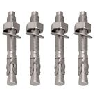  4 Pcs Fasteners for Concrete Walls Expansion Anchors Stainless Steel Bolt