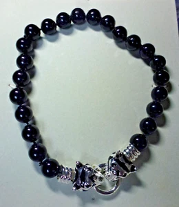 ausgefallenes Modeschmuckcollier mit Tigerköpfen - Bild 1 von 4