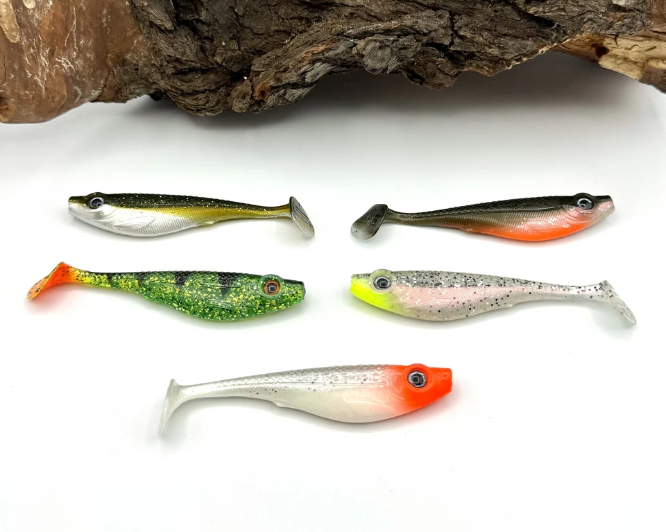 Spro Iris The Shad 10cm UV Activ 8 Farben Gummifisch Gummiköder Softbait Köder - Bild 1 von 1