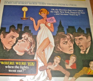 Doris Day Where Were You When The Lights Went Out 1968 Window Card 22x14 top - Bild 1 von 2