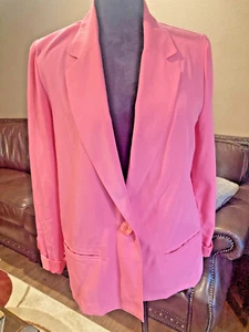 Sag Harbor Women's Lagoon Single Button Jacket Sz. 10 Coral - Picture 1 of 3