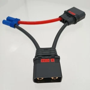 Series Harness: EC5 1 Female to 2 Male QS8 Anti-Spark 10AWG 10CM Serial wire - Picture 1 of 3