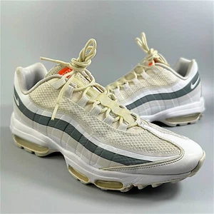 Nike Air Max 95 Ultra Talla UK 9 Hombres Entrenadores Blanco Abeto Naranja Malla Gimnasio Zapatos - Imagen 1 de 18