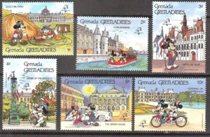 Grenada Grenadines 1989 Disney Characters France PHILEXFRANCE MNH (SC# 1057-1062 - Picture 1 of 1