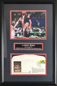 Larry Bird signed autographed framed letter NBA Boston Celtics JSA COA - Picture 1 of 2