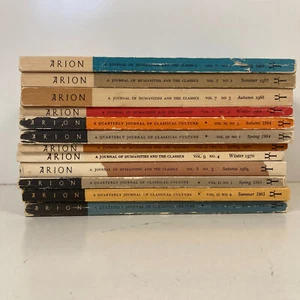 Arion A Journal of Humanities And the Classics Lot of 12 1960s And 1970s 1968 - Picture 1 of 24
