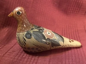 Artist Signed MEXICO Pottery Handpainted BIRD - Picture 1 of 7
