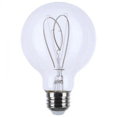 SATCO S11528 6W(60W EQ) 120V Reminiscent LED G25 E26 Gray Loop Coil Filament 27K - Image 1 of 3