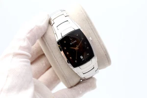 Bulova C876950 30 mm schwarzes Zifferblatt Analog Edelstahl Midsize Herrenuhr - Bild 1 von 15