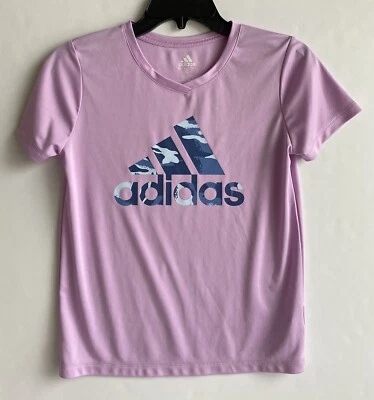 Adidas  Girls T-Shirt Size L, Purple - Image 1 of 4