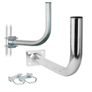 Soporte Antena SAT Soporte 40x25 cm con Pinzas Antena Plata - Imagen 1 de 6