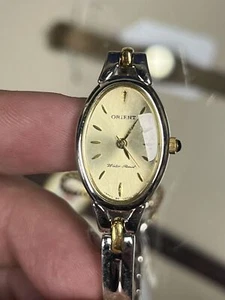 Orient Water Resist VERY RARE Yellow Gold Plated Quartz Ladies Watch - Picture 1 of 4