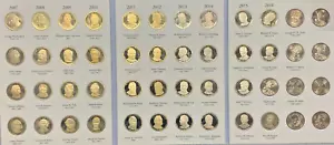 2007-2016 Presidential Proof $ 1 Dollar Set-Littleton Münzordner (A) - Bild 1 von 5
