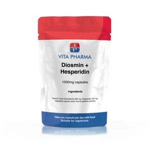 Diosmin & Hesperidin 1000mg Kapseln, BLUTFLUSS, ANTIOXIDATIONSMITTEL, HERZGESUNDHEIT - Bild 1 von 2