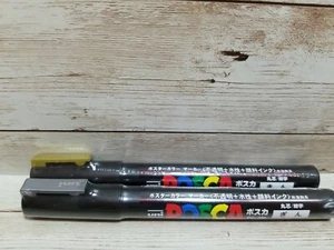 Gold AND Silver Uni Posca PC-3M .9-1.3mm Water-Based Paint Marker, Fine Point - Picture 1 of 5