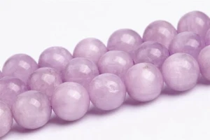 7MM Genuine Natural Purple Pink Kunzite Beads Grade AAA Round Loose Beads - Picture 1 of 4