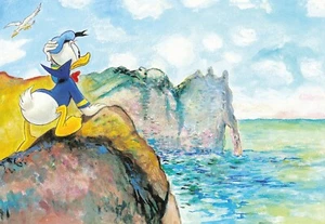 Donald & Daisy Inspired By Claude Monet - Tony Fernandez - Exclusive Edition - Picture 1 of 4