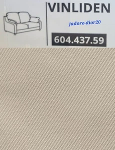 ✅️Ikea VINLIDEN Bezug für 2er Sofa Hakebo beige 604.437.59 Wechselbezug NEU OVP - Imagen 1 de 1