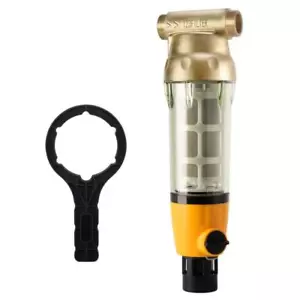 Ispring Whole House Water Filter 4"Hx13.8"Wx4"D 1-Stage Threaded 1-Pack Brass - Picture 1 of 4