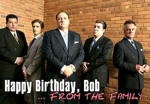 Tarjeta de arte personalizada de Los Soprano James Gandolfini feliz cumpleaños mafioso mafioso mafia - Imagen 1 de 9