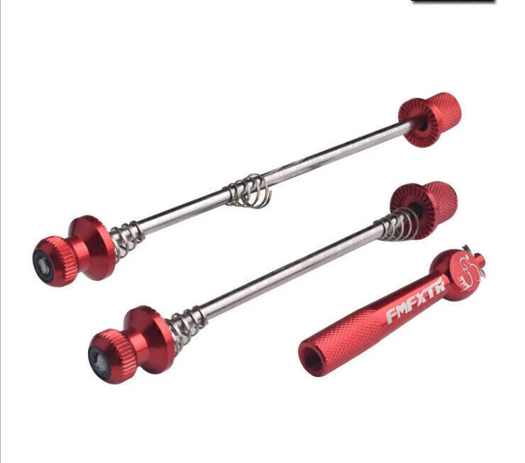 Schnellspannachse Fahrrad Sicherheits Schnellspanner Set Diebstahlschutz BE - Bild 1 von 2