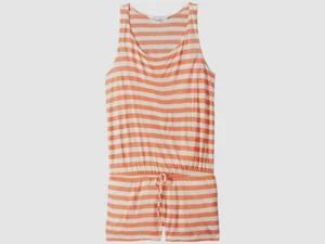 $153 Ella Moss Girls' Orange Stripe One Piece Romper Cover-Up Swimsuit Size S - Picture 1 of 1