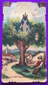 Santino Holy Card, Santa María De La Coronada, Foggia -Ref. 9009 - Imagen 1 de 2