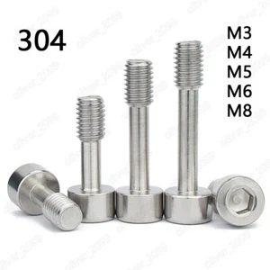304 Stainless Steel Hex Socket Bolts Cap Head Screws With Waisted Shank M3-M8 - Picture 1 of 6