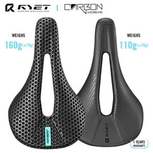 3D Printed Carbon Bike Saddle EVA Road MTB Racing Bicycle Seat Cushion 7x9mm - Picture 1 of 17