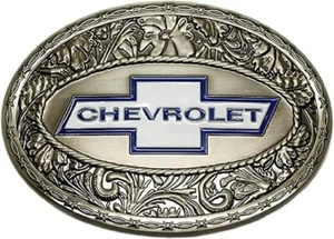 Spec Cast Silver Chevrolet Belt Buckle Officially Licensed Not Made Anymore! - Picture 1 of 3