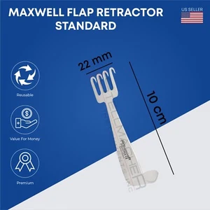 Maxwell FLAP Retractor Estándar 10 cm 4 Puntas Afiladas Instrumentos de Cirugía Plástica - Imagen 1 de 3