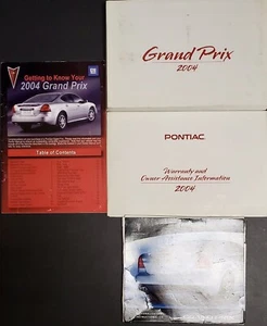 Pontiac Grand Prix 2004 manual del dueño, manual del propietario original. #PTC-07 - Imagen 1 de 8