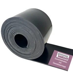 Gummistreifen mit Gewebeeinlage bis 10m Länge - Stärke 3-10mm - Breite 4cm-20cm - Bild 1 von 7