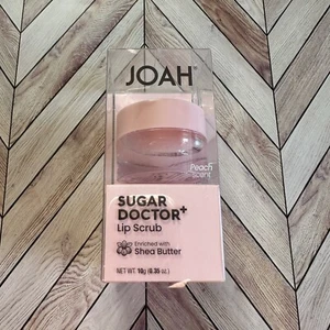 Exfoliante labial Joah Sugar Doctor con manteca de karité 0,35 OZ aroma a melocotón KISS JLTS01 - Imagen 1 de 1