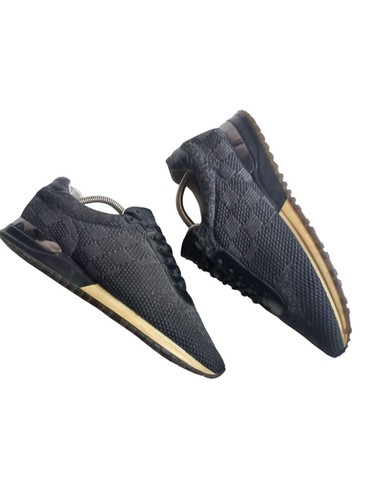 LOUIS VUITTON TRAINER Sneakers basse da ginnastica Louis Vuitton Damier in tessuto e pelle