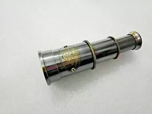 Binocolo Nautico, Monoculare, Oro Antico, Ottone, Pirata, Binocolo Solido, - Foto 1 di 5