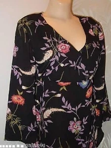 Oh! Mamma ladies casual floral blouse size small - Picture 1 of 3