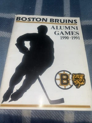 Guía del programa de juegos de ex alumnos de Boston Bruins 1990-91 Foto 1 de 4