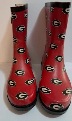 Botas de lluvia divertidas para mujer Georgia Bulldogs - talla 7 Foto 1 de 4