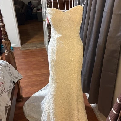 Wedding Dress mermaid Lace Up Corset Size Size 8 was taken in 4 - Image 1 of 4