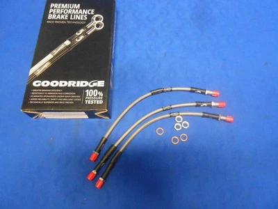 Kit de manguera de freno de acero inoxidable Goodridge Austin Healey 100/4 100/6 BN1 BN2 BN4 TR Shop - Imagen 1 de 4